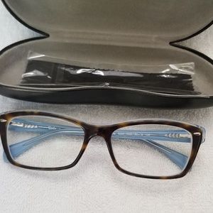Ray-Ban tortoise shell/baby blue frames